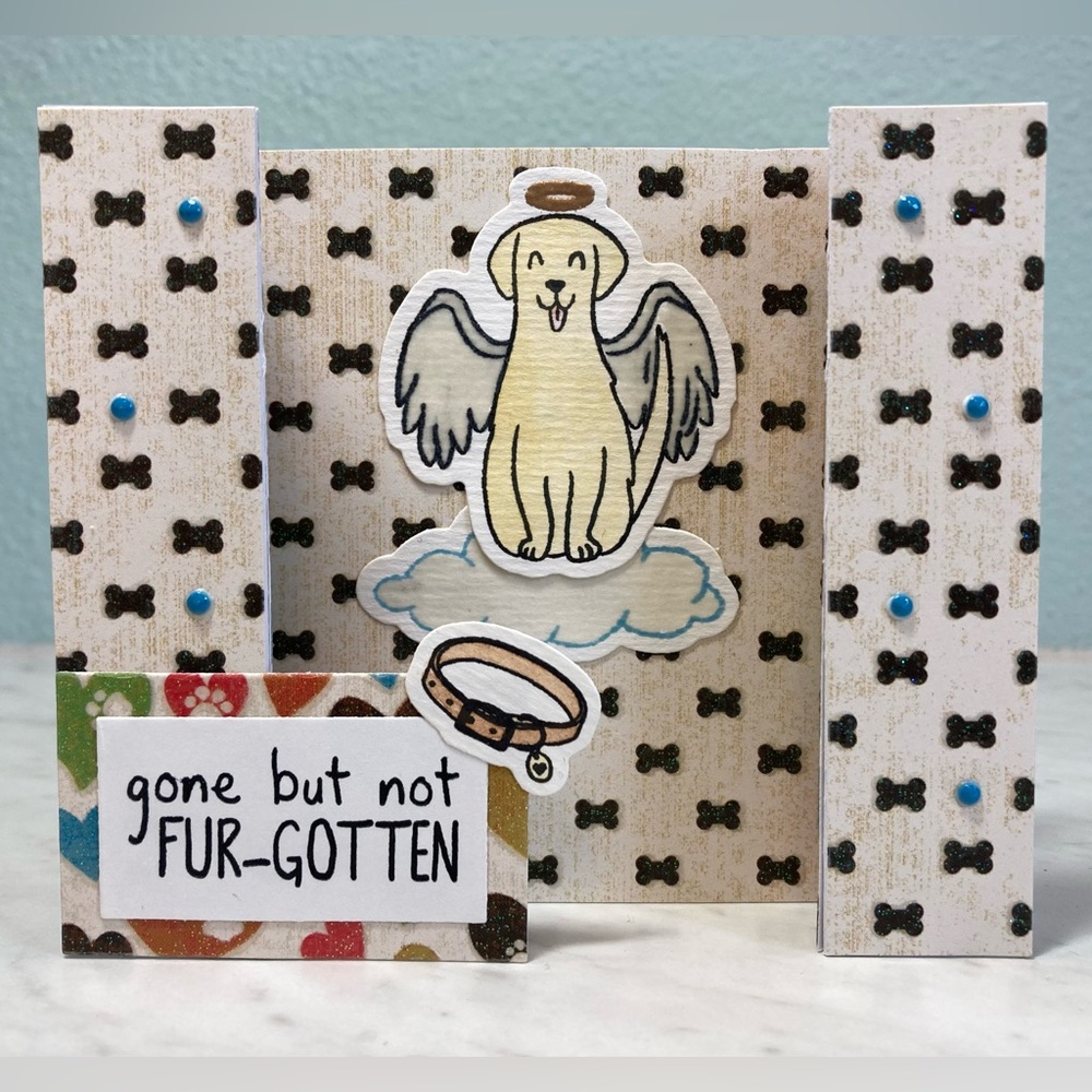 Dog Sympathy Card Handmade